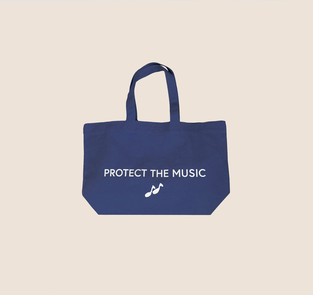 resør "PROTECT THE MUSIC" tote bag