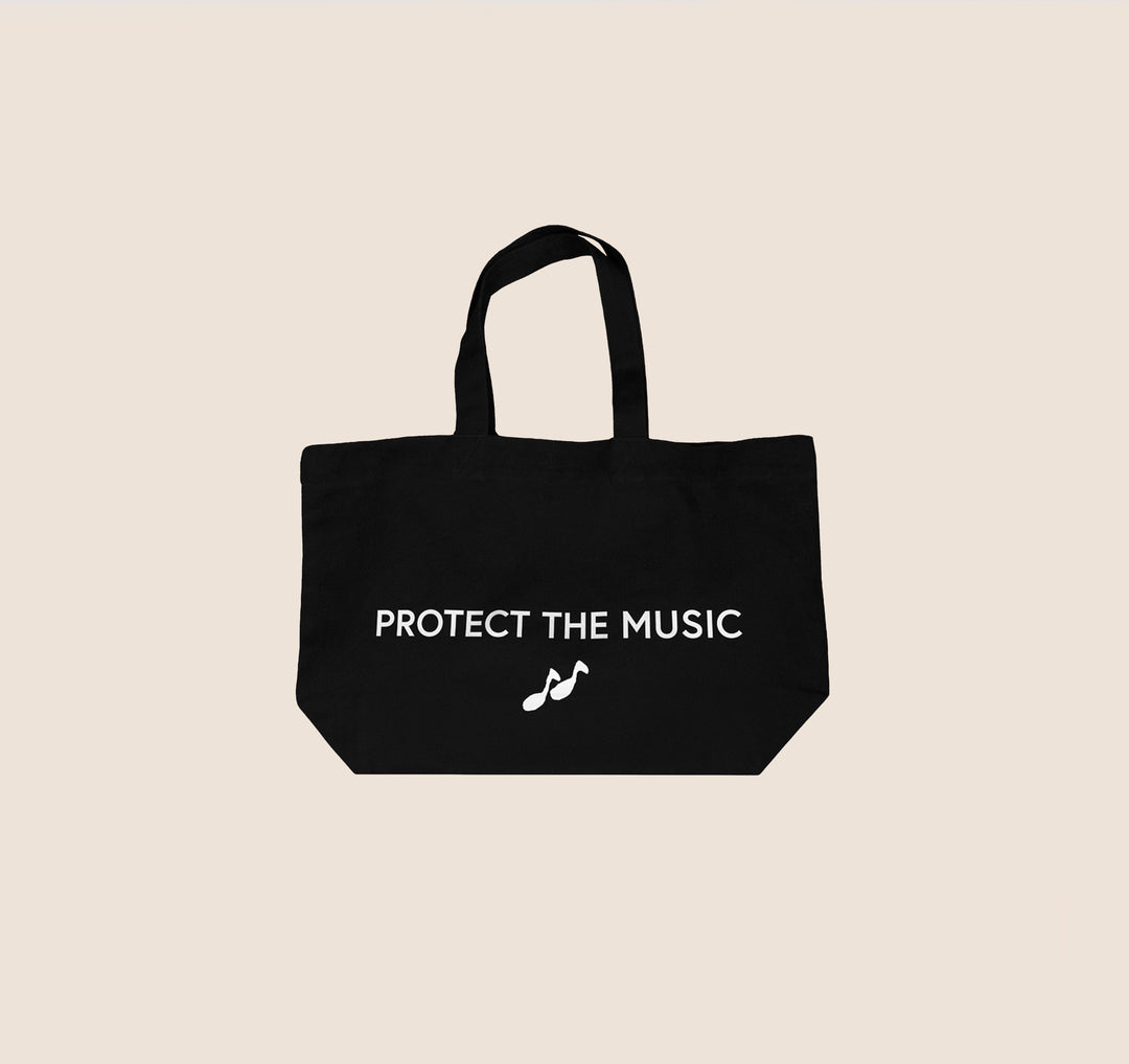 resør "PROTECT THE MUSIC" tote bag