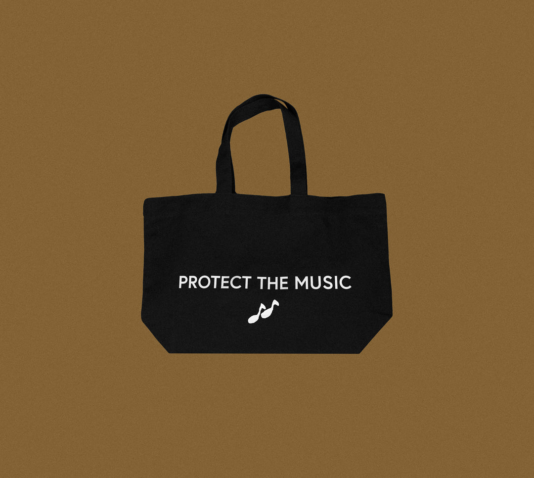 resør "PROTECT THE MUSIC" tote bag