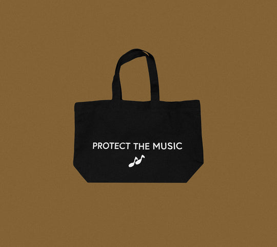 resør "PROTECT THE MUSIC" tote bag
