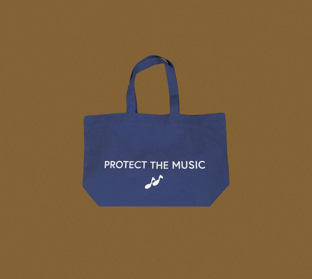 resør "PROTECT THE MUSIC" tote bag