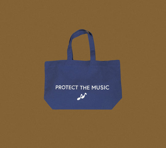 resør "PROTECT THE MUSIC" tote bag
